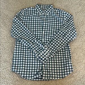 EXPRESS Men’s Green Plaid Button-Up